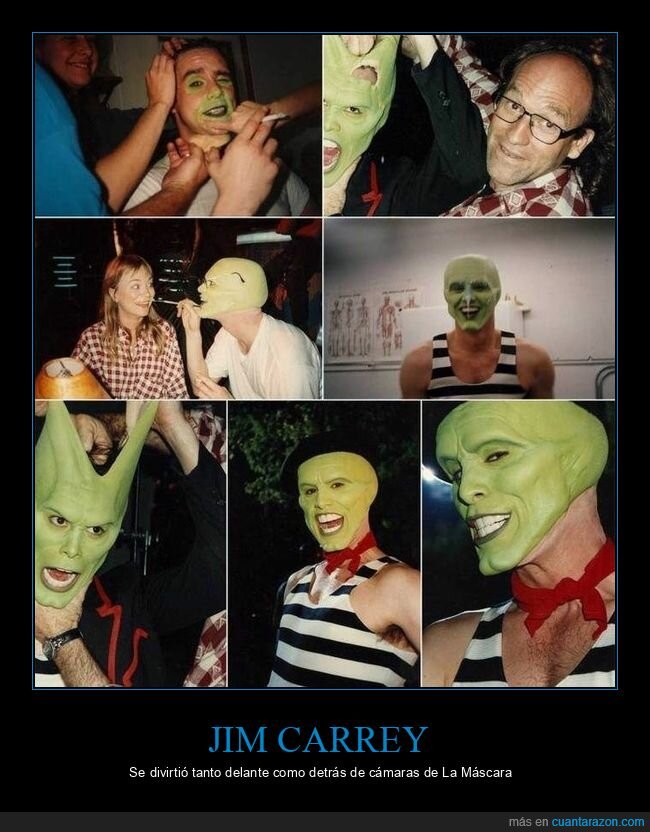 jim carrey,la máscara,detrás de las cámaras,cine