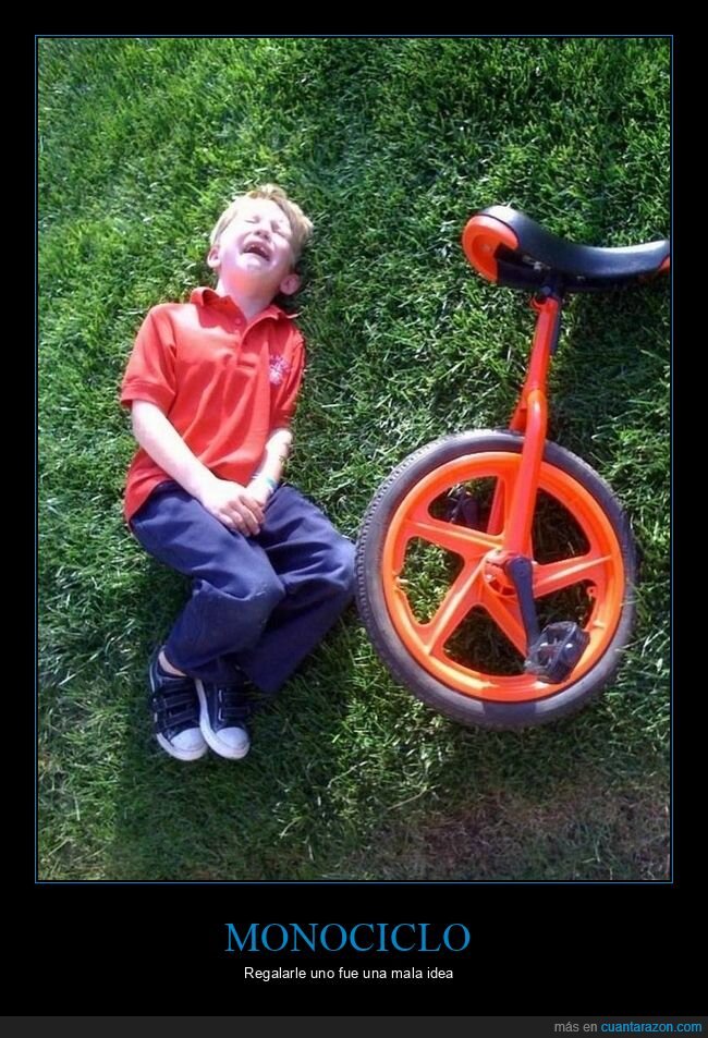 niño,monociclo,fails