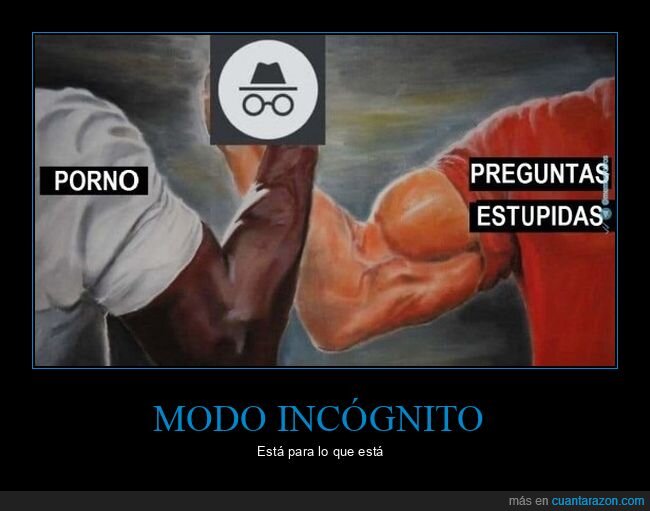 modo incógnito,en común