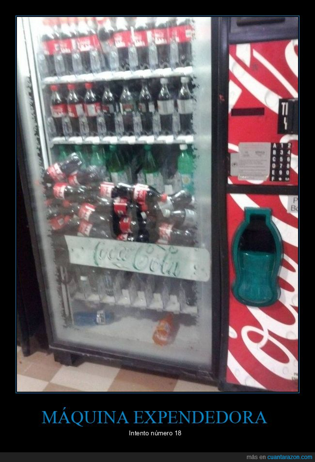 máquina expendedora,cocacola,fails