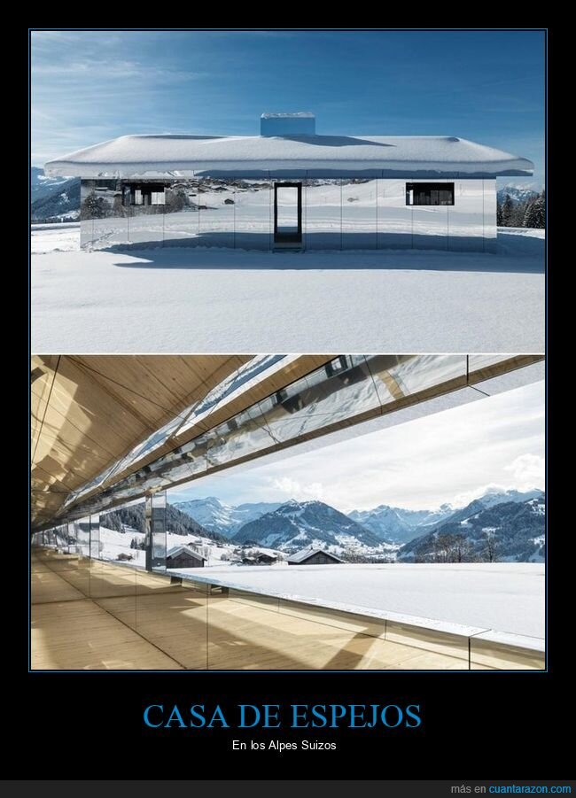 casa,espejos,alpes