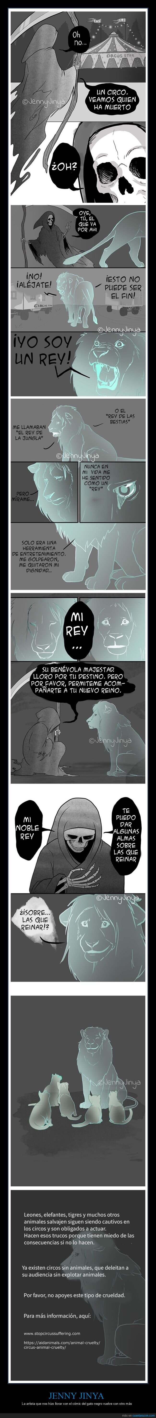 jenny jinya,león,circo,cómic