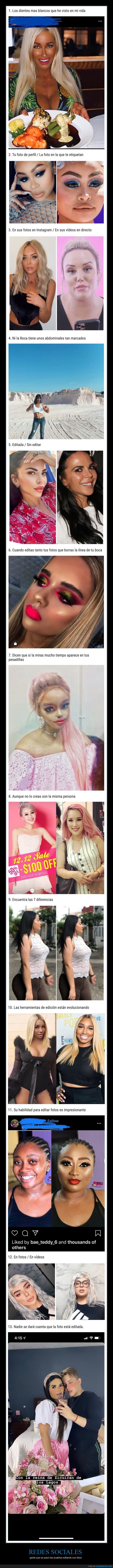 redes sociales,filtros,photoshop,fails