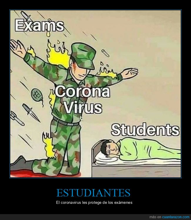 exámenes,coronavirus,estudiantes