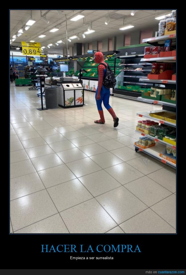 supermercado,spiderman,coronavirus,wtf
