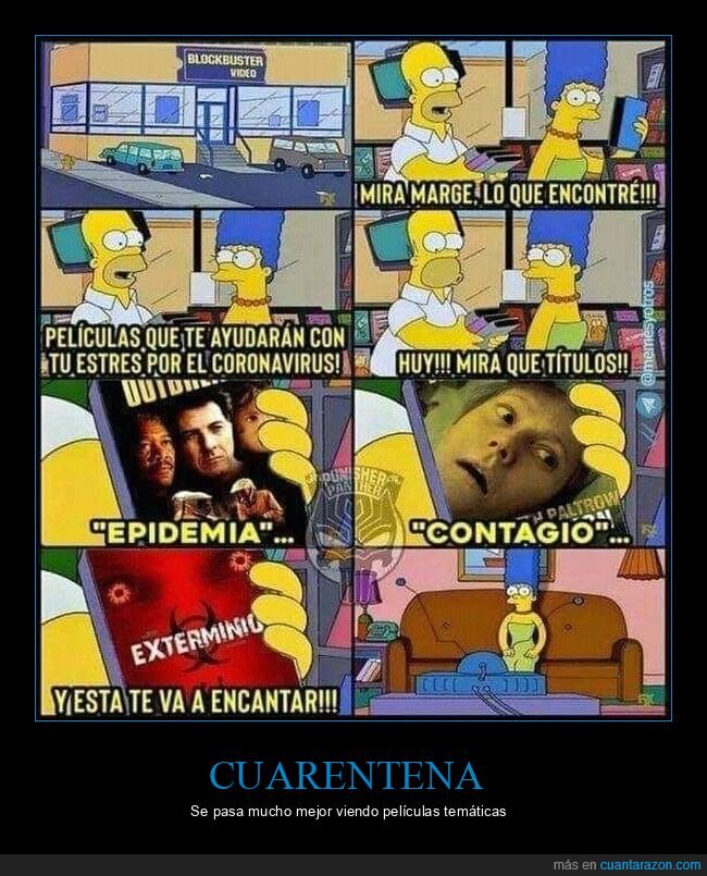 estrés,corronavirus,películas,títulos,simpsons