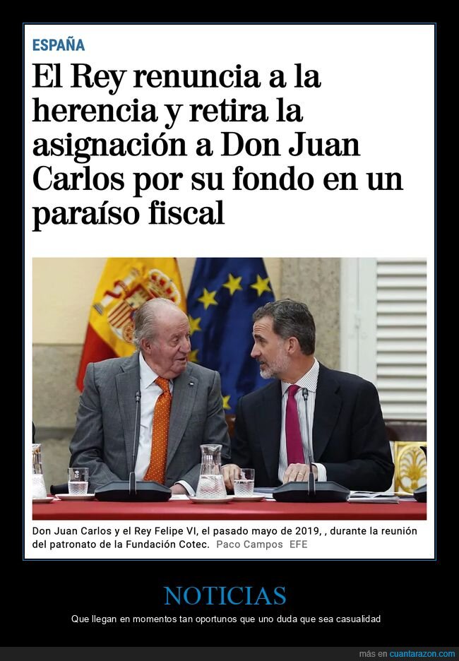 rey,herencia,juan carlos i,felipe vi,asignación,paraíso fiscal