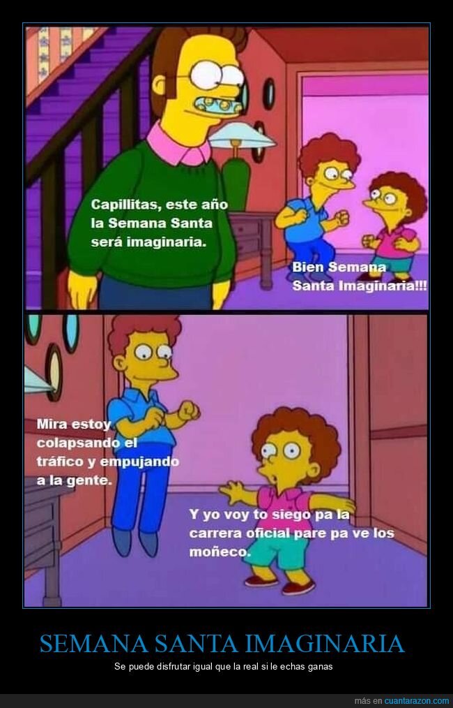 semana santa,imaginaria,flanders,coronavirus,simpsons