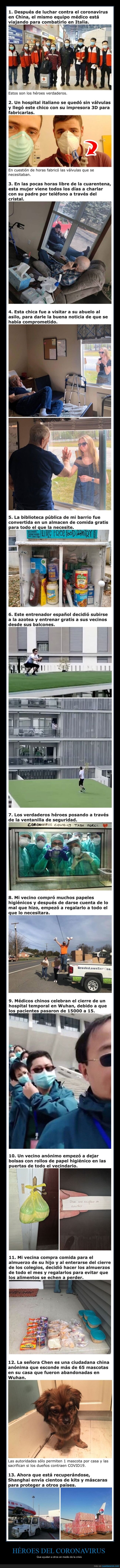 héroes,coronavirus,ayudar