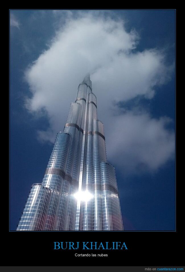 burj khalifa,cortando,nubes