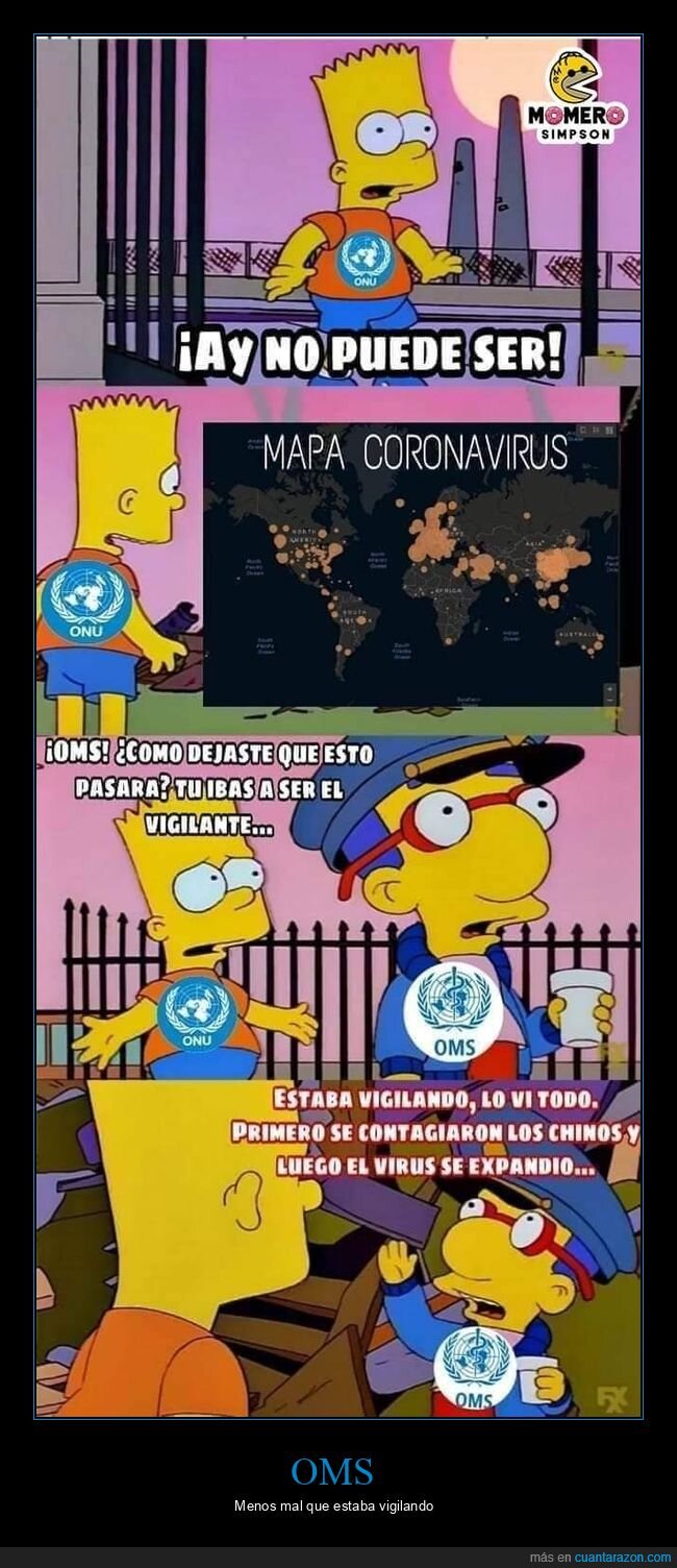 onu,oms,coronavirus,milhouse,bart,simpsons