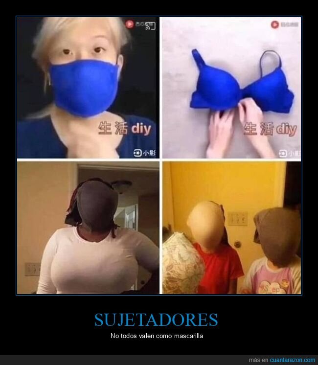 sujetadores,mascarillas,coronavirus