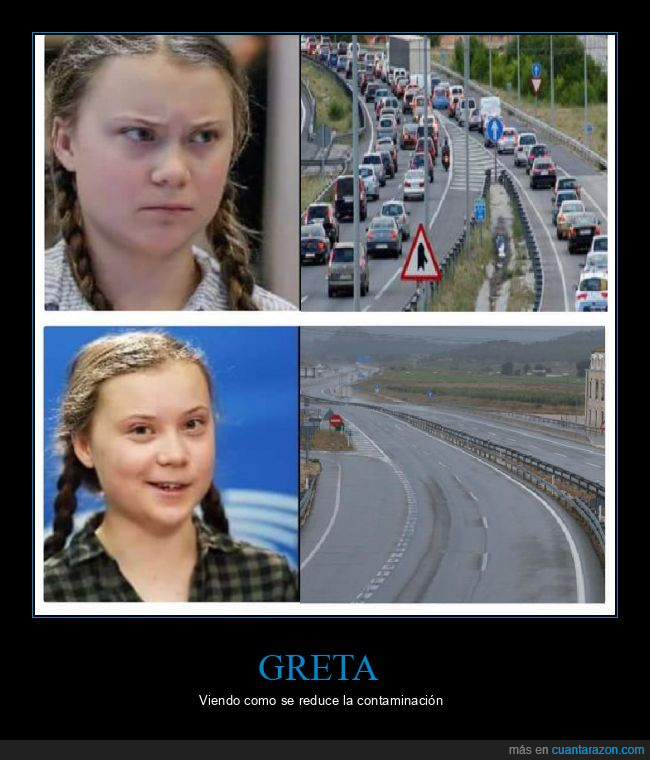 greta thunberg,contaminación,coronavirus