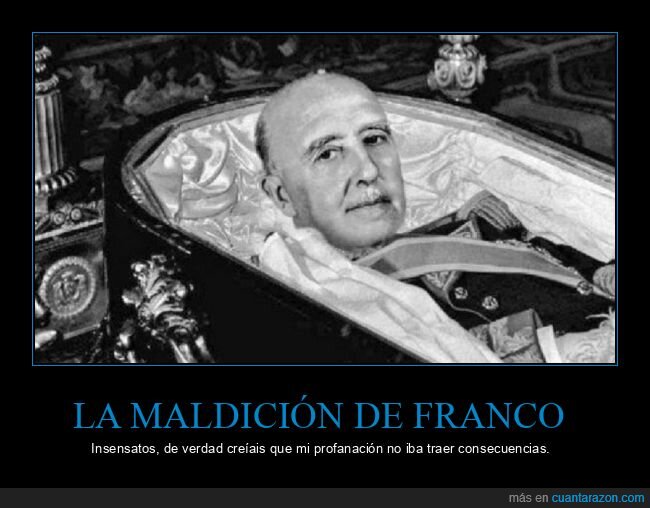 franco,coronavirus,maldición,exhumación