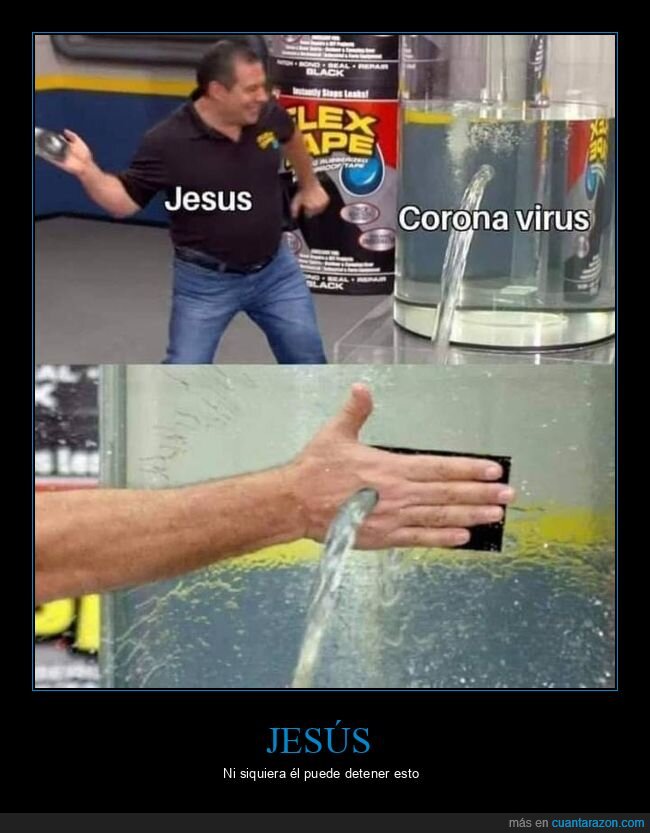 jesús,coronavirus,agujero,mano,agua
