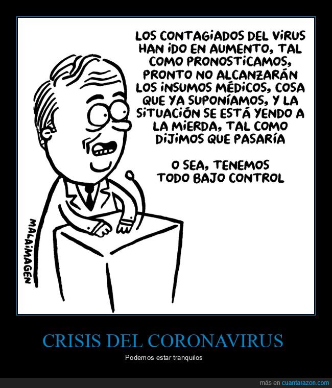 coronavirus,bajo control,políticos