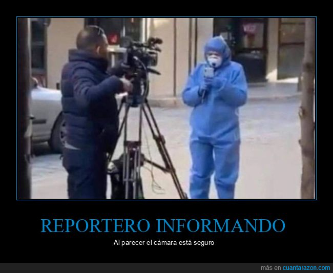 reportero,protección,coronavirus,cámara,wtf