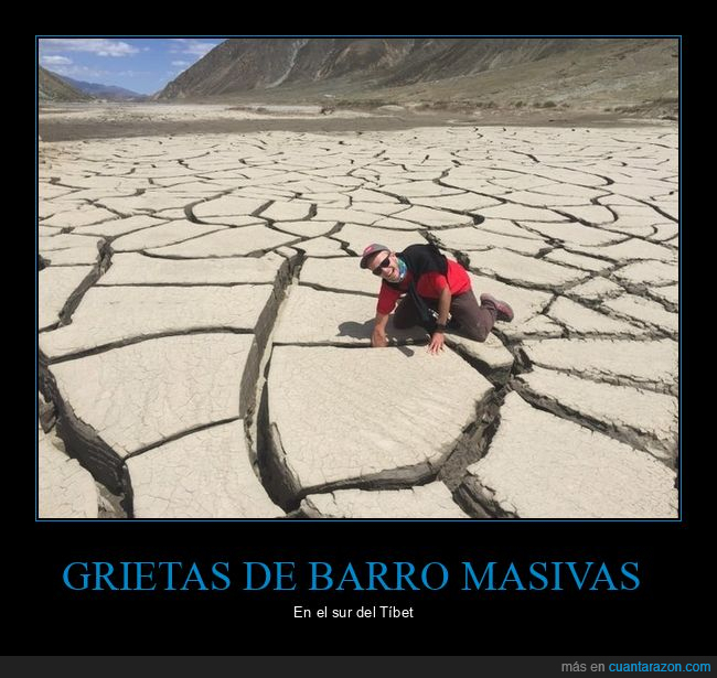 grietas,barro,gigantes,t&iacute;bet