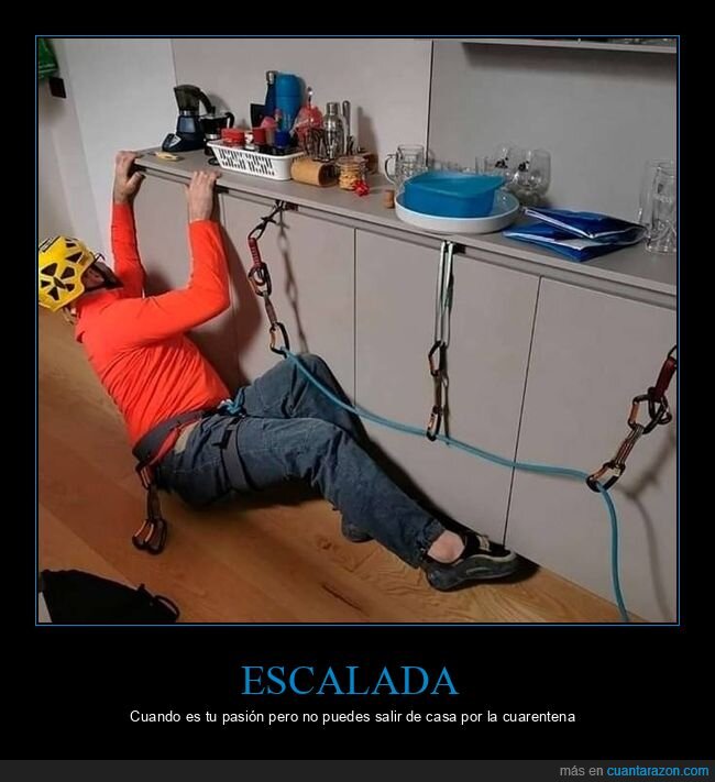 escalada,casa,cuarentena,coronavirus