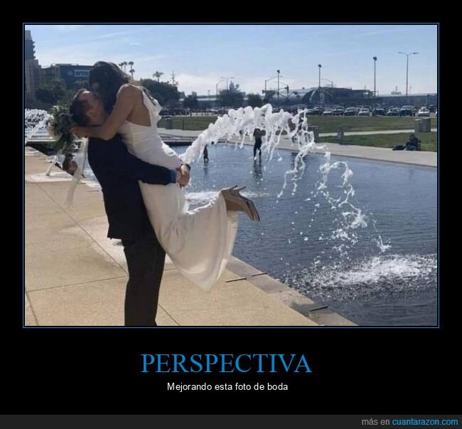 boda,perspectiva,chorro