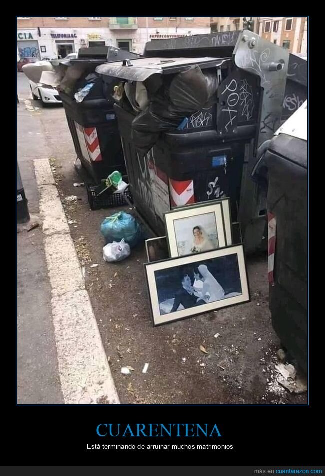 cuarentena,matrimonio,fotos,contenedor,coronavirus