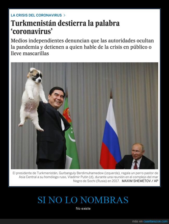 turkmenistán,coronavirus,mascarillas,wtf