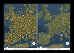 Enlace a Así se han reducido los vuelos en Europa