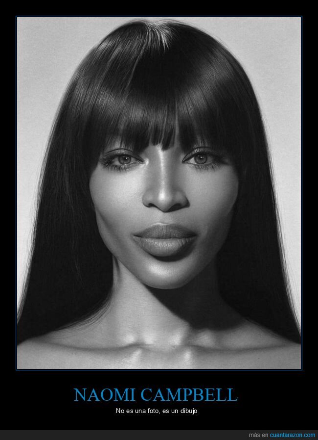 naomi campbell,dibujo,hiperrealismo