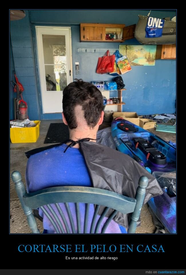 cortarse el pelo,cuarentena,coronavirus