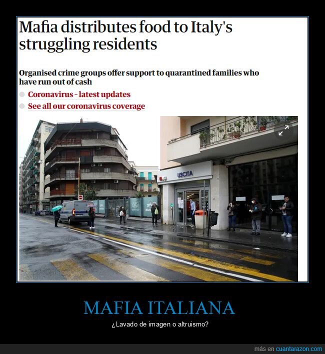 mafia,italia,comida,cuarentena,coronavirus