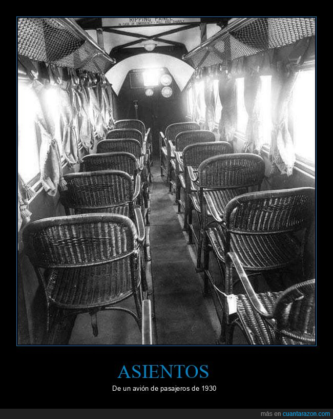 asientos,avión,1930,retro