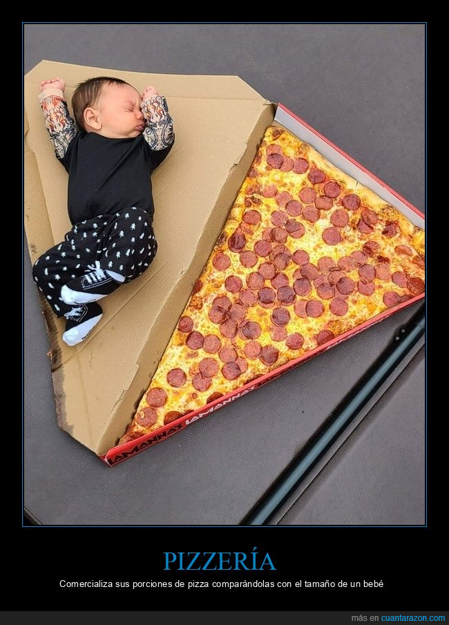 pizzería,porciones,pizza,tamaño,bebé