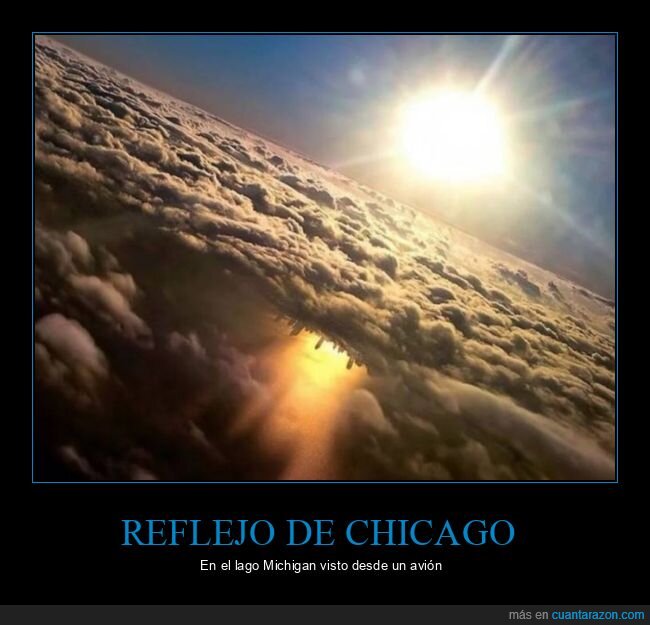 reflejo,chicago,lago michigan,avión