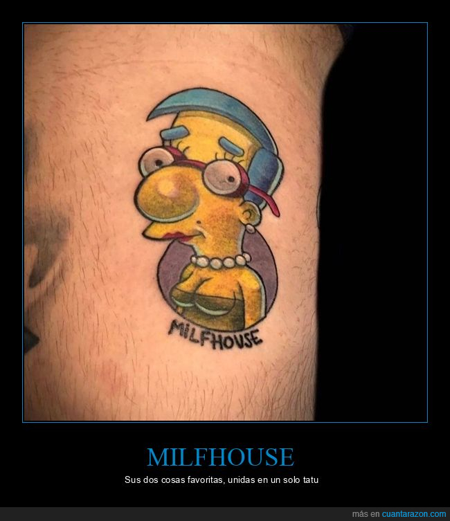 milfhouse,milhouse,milf,simpsons,tattoo