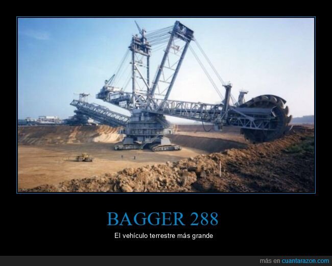 bagger 288,vehículo,gigante