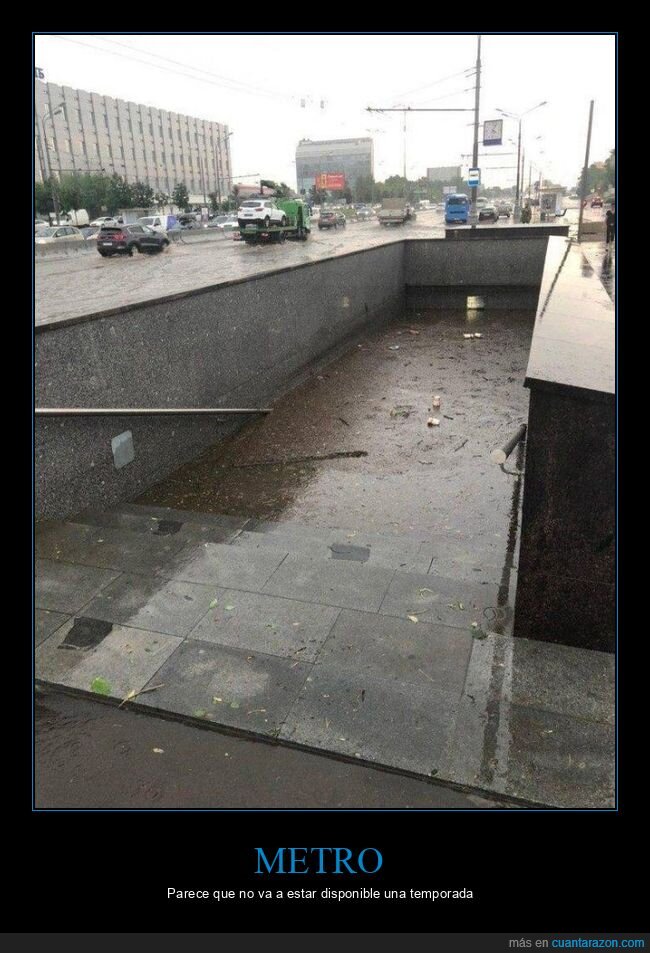 metro,inundaci&oacute;n,agua,wtf