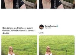 Enlace a Vuelve el troll del Photoshop que se toma las peticiones muy literalmente