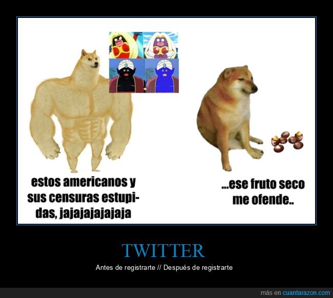 twitter,censura,ofendidos,doge y cheems