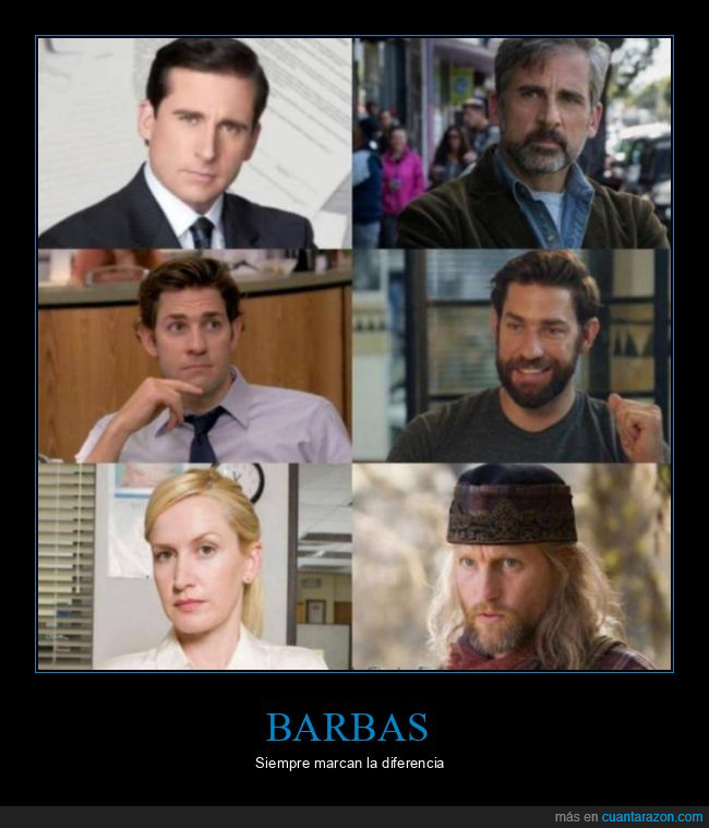 barbas,diferencias,the office