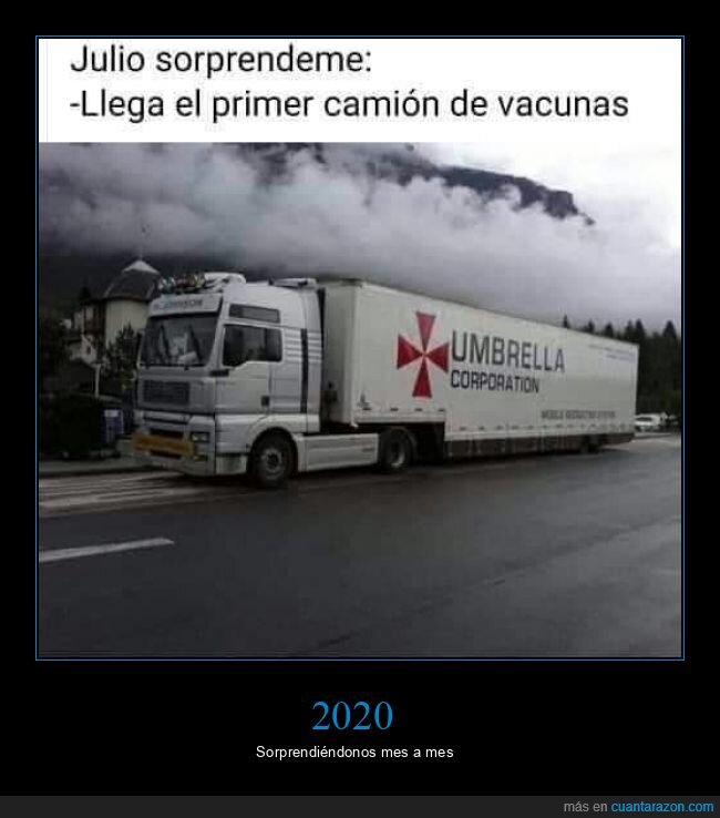 camión,vacunas,umbrella corporation,resident evil