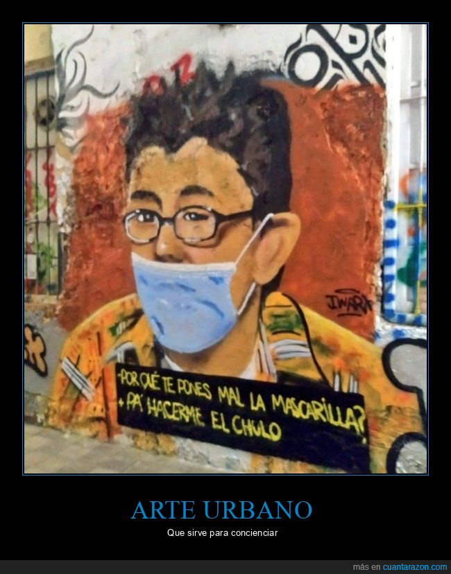 mascarilla,pa hacerme el chulo,pintada