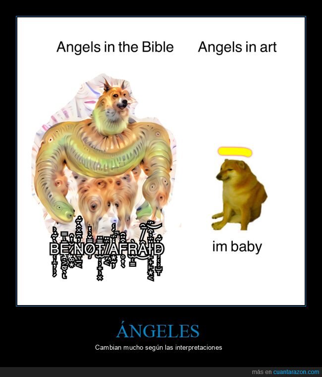 ángeles,biblia,arte,doge y cheems