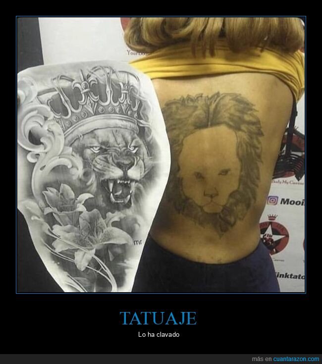 tatuaje,león,fails