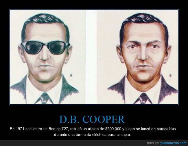 d.b. cooper,atraco,avión,escapar