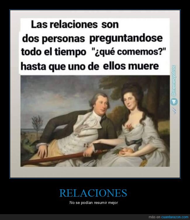 relaciones,comer,morir