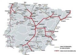 Enlace a Líneas de ferrocarril en España