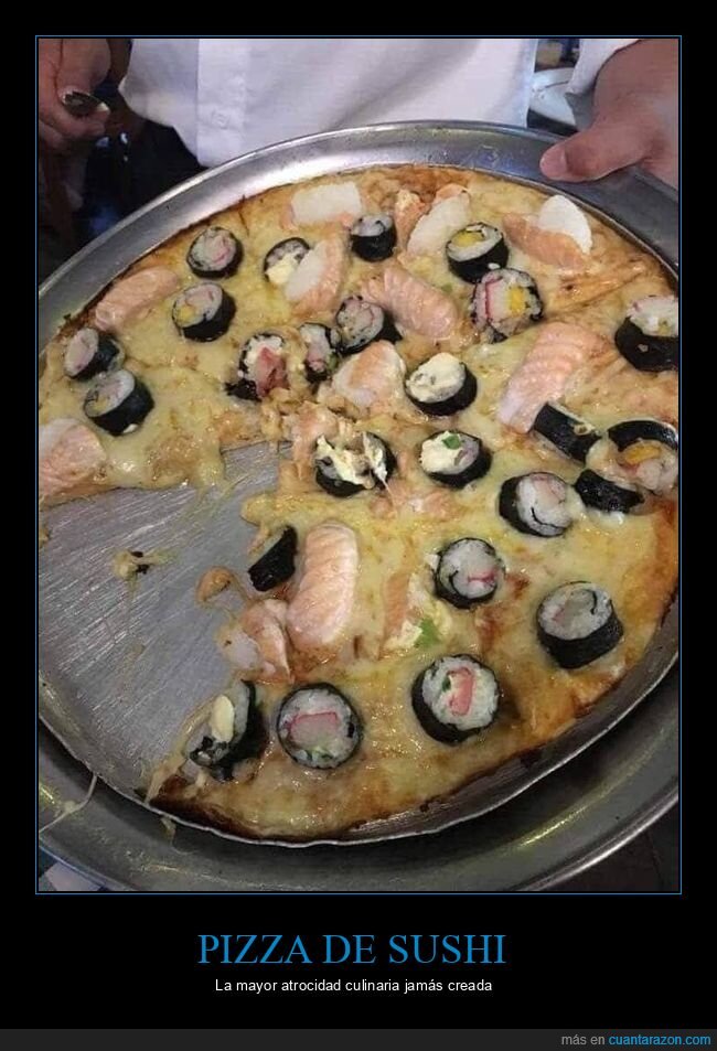 pizza,sushi