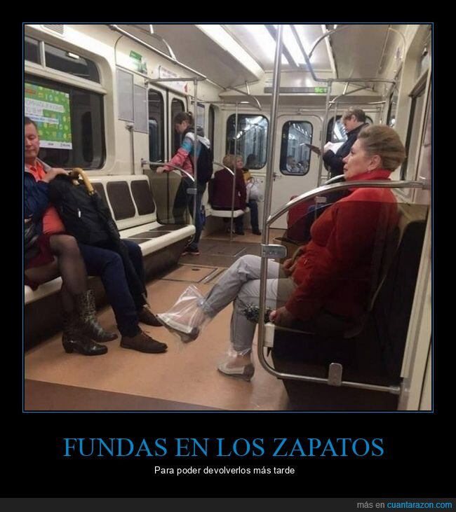 fundas,zapatos,metro,wtf