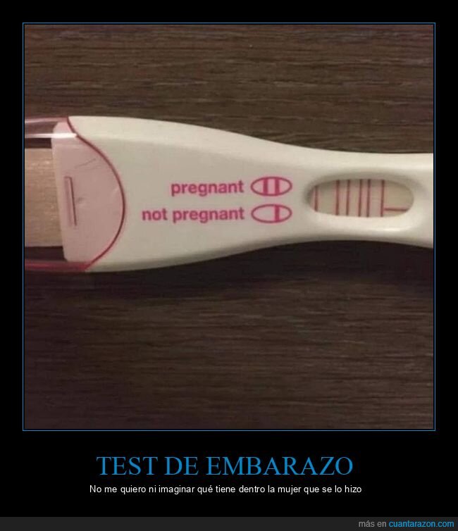 test de embarazo,wtf