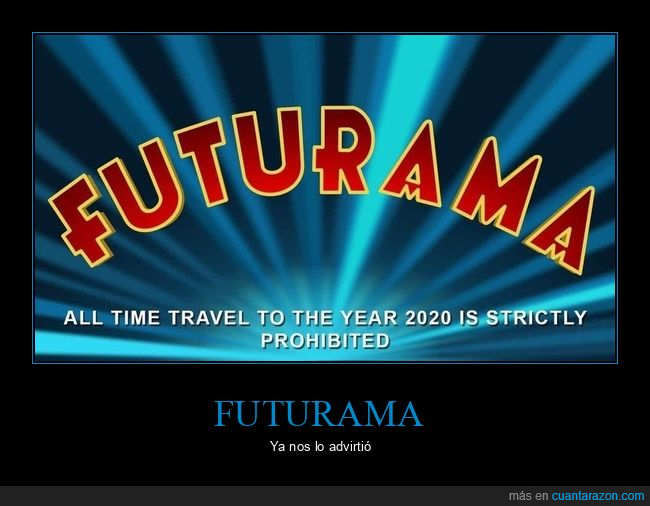 2020,futurama,viaje en el tiempo